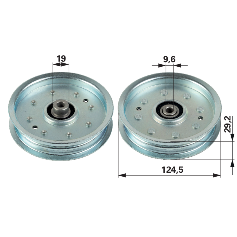 Umlenkrolle für Riemenbreite 25 mm universal – Umlenkrolle für Rückenspannung