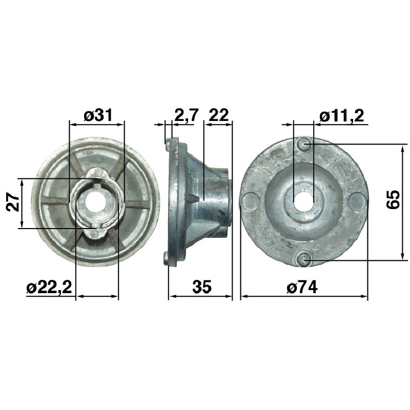Husqvarna Messerhalter ID 22,2 mm 515131064
