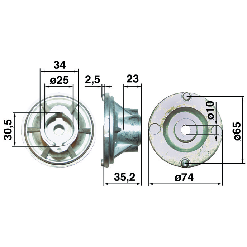 Husqvarna Messerhalter ID 25 mm 516842000 Husqvarna
