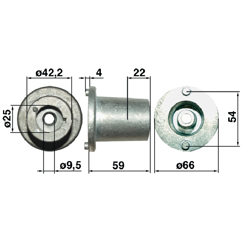 Stiga Messerhalter ID 25 mm 1111906701