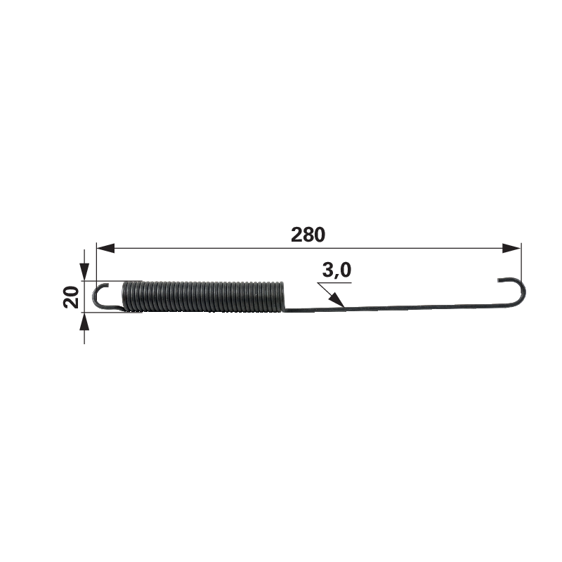 Murray Zugfeder L 282 mm
