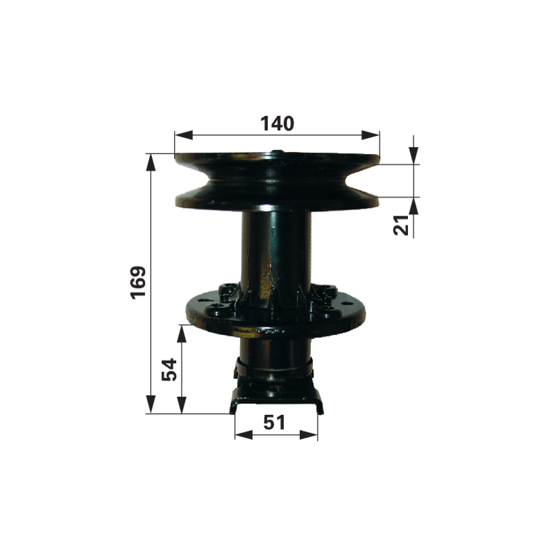 Gutbrod Messerspindel L 169 mm 09241231