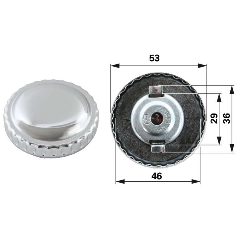 Tankdeckel AD 53 mm universal