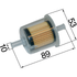Kubota Benzinfilter für Schlauch ID 8 mm 1258143012