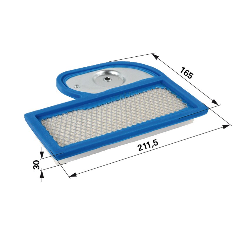 Kawasaki Luftfilter flach, L 211,5 x B 165 mm 110137002