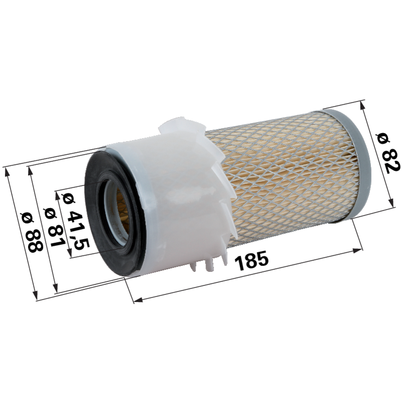 Kubota Luftfilter rund, AD 82 mm 7000011221