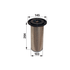 Kubota Luftfilter rund, AD 145 mm 1574111080