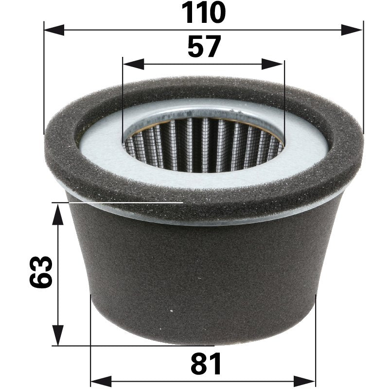 Robin Luftfilter rund, AD 110 mm 2273261007