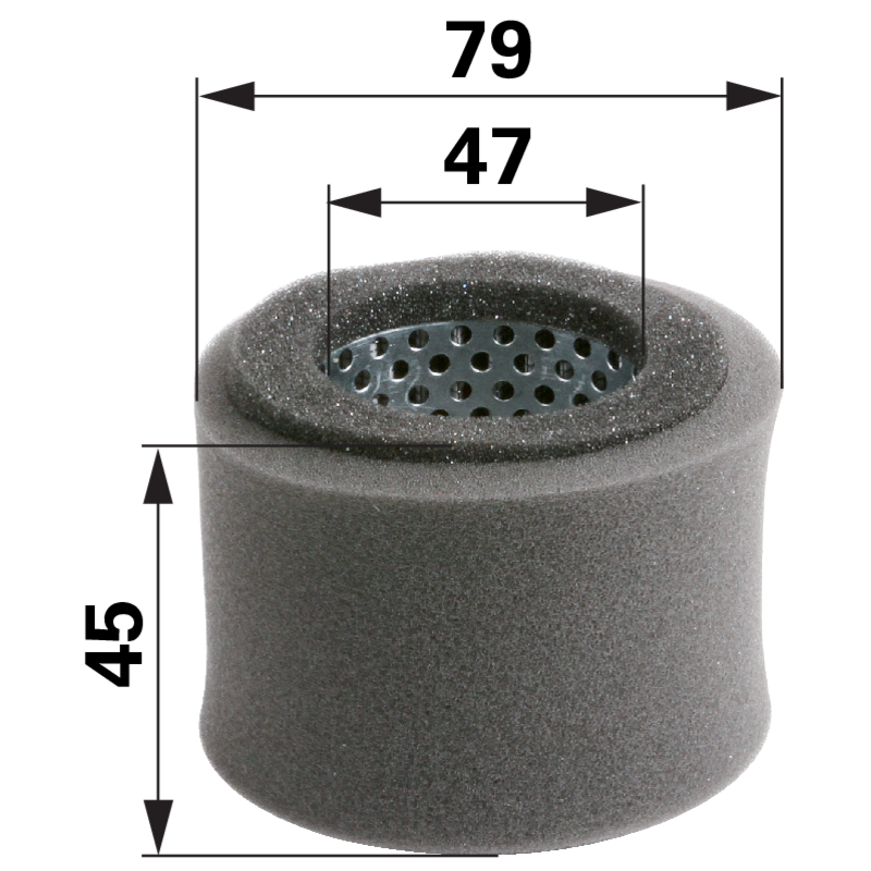 Robin Luftfilter rund, AD 79 mm 1283260207