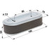 Robin Luftfilter oval, L 185 x B 79 mm 2463260107