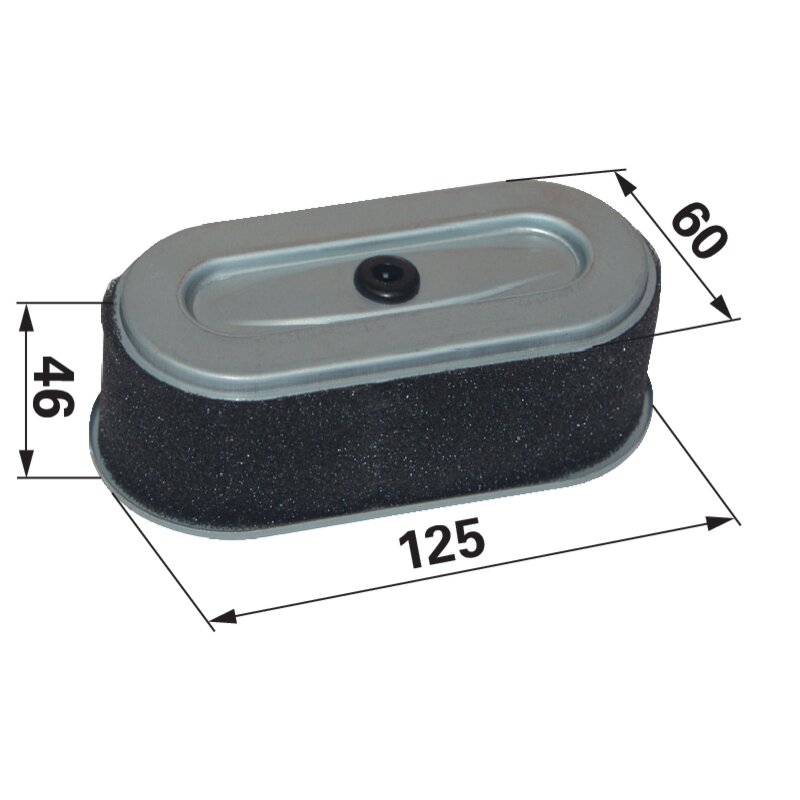 Robin Luftfilter oval, L 125 x B 60 mm 2613260107