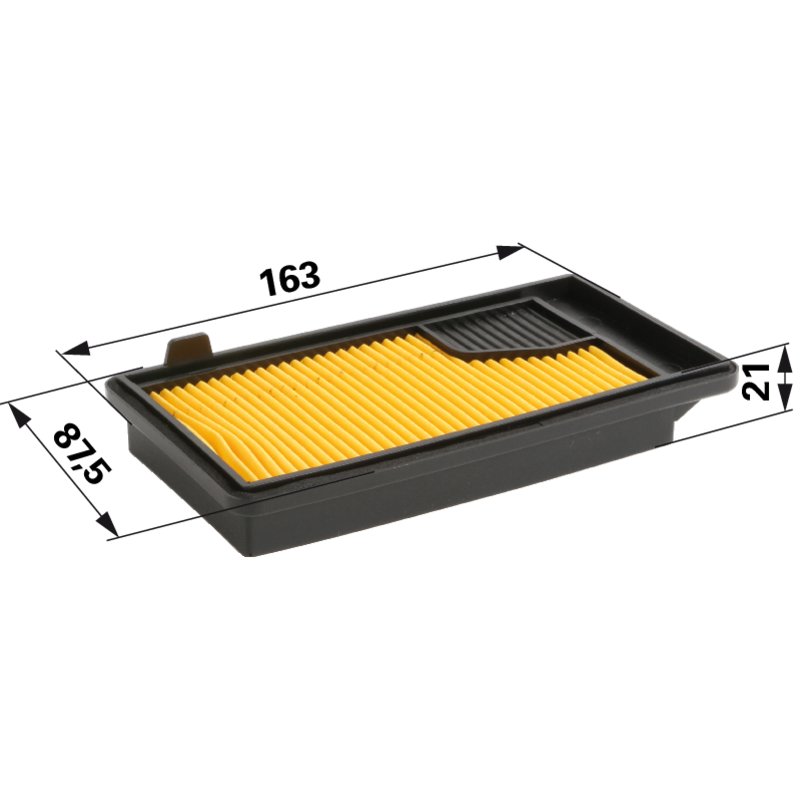Yamaha JK Luftfilter flach, L 163 x B 87,5 mm 4144500