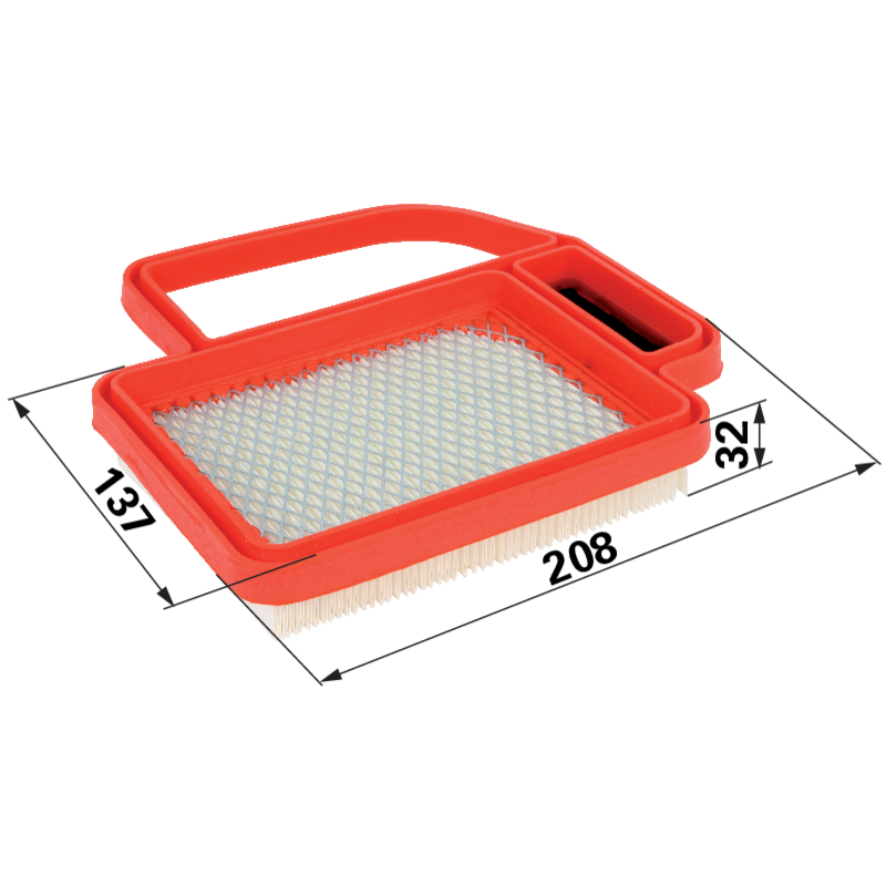 Kohler Luftfilter flach, L 208 x B 137 mm 2008302