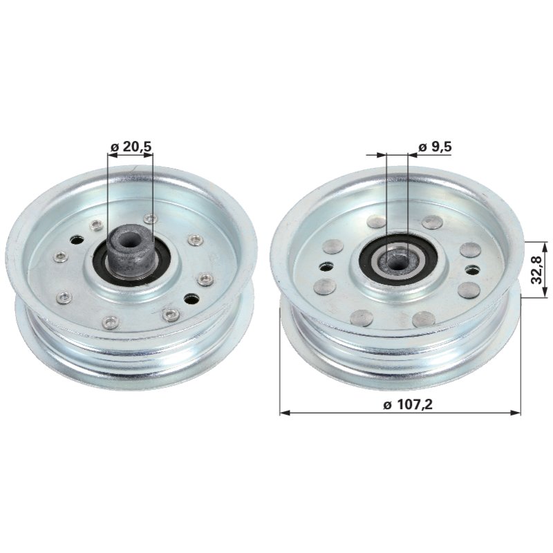 AYP Umlenkrolle für Riemenbreite 25 mm 105313