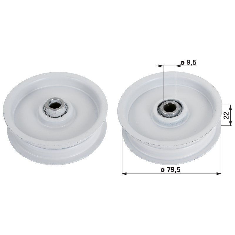 AYP Umlenkrolle für Riemenbreite 18 mm 104676
