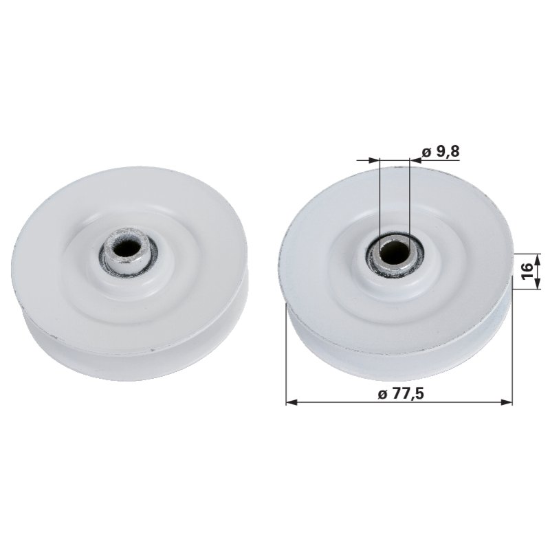 MTD Umlenkrolle für Keilriemen 15,9 mm 7560116