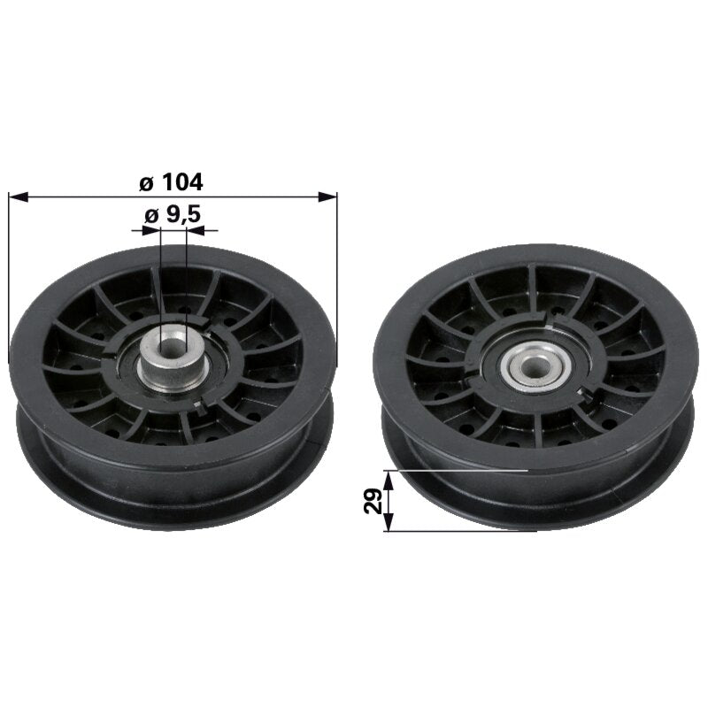 MTD Umlenkrolle für Riemenbreite 20 mm 7560627