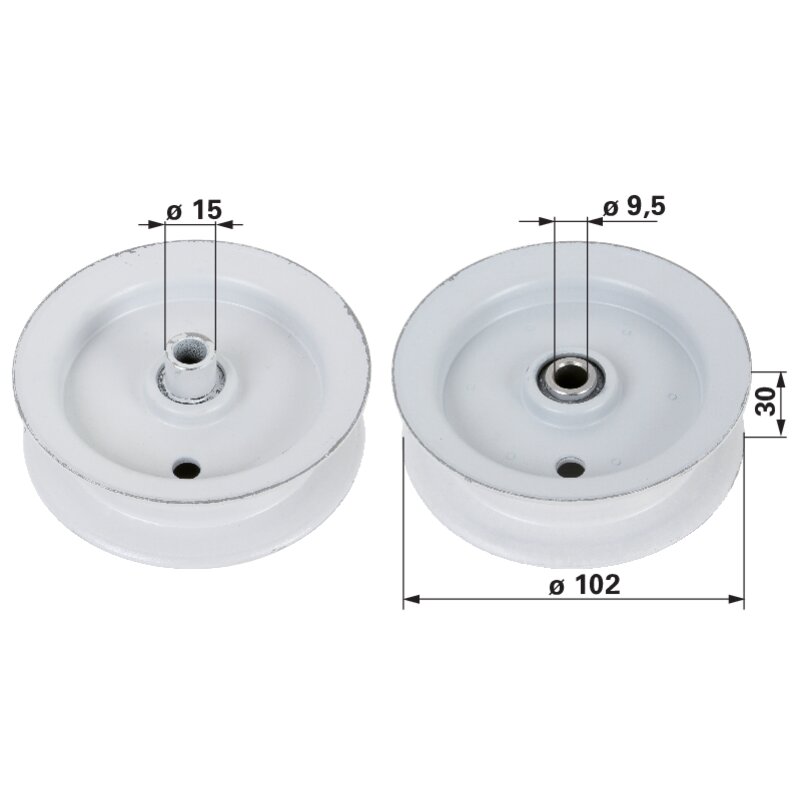 MTD Umlenkrolle für Riemenbreite 19 mm 7560437