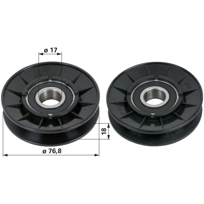 Murray Umlenkrolle für Keilriemen 12,7 mm 690410