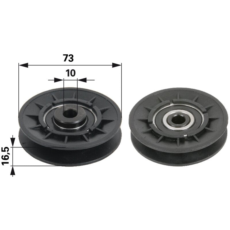 Stiga Umlenkrolle für Keilriemen 12,7 mm 1134179401