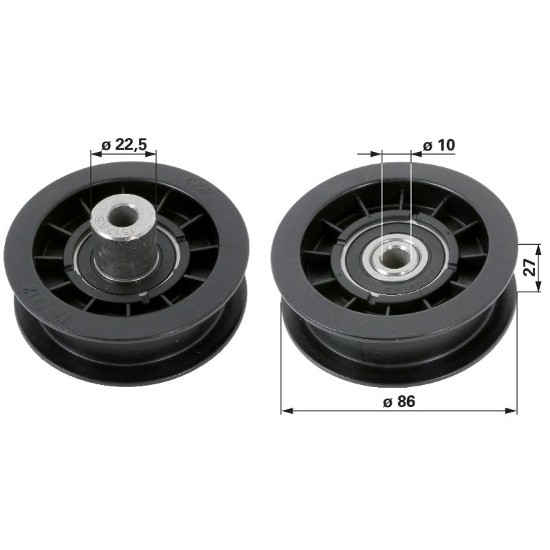 Stiga Umlenkrolle für Riemenbreite 20 mm 1134304301