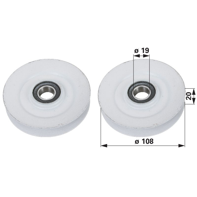 Toro Umlenkrolle für Keilriemen 12,7 mm 927103