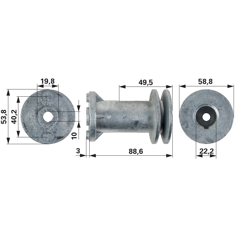 Wolf Messerhalter ID 22,2 mm 4218405