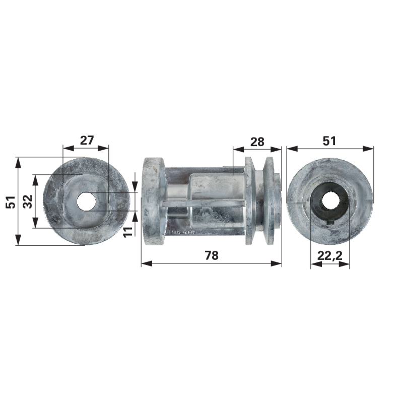 Wolf Messerhalter ID 22,2 mm 4605406