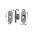 MTD Messerhalter ID 22,2 mm 7480376 – Messerhalter mit 4-Stern ID 22