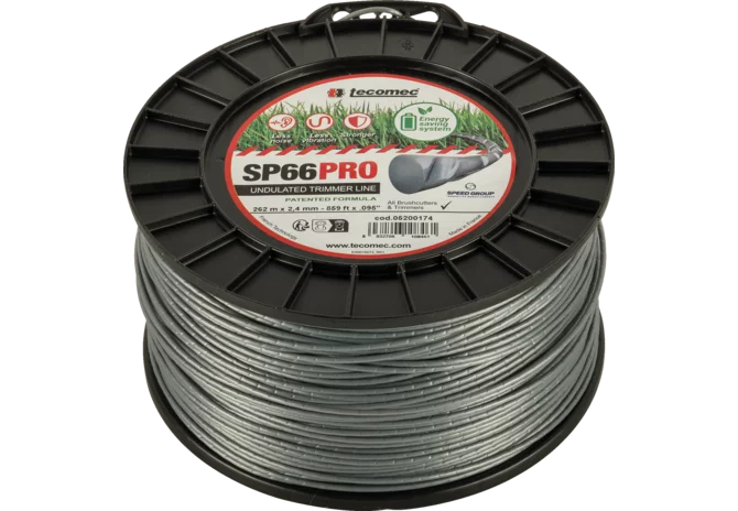 Flex-Line Mähfaden rund 2,4 mm × 180 m – Orange, Spule GartenShop24 - Hochwertige Gartengeräte