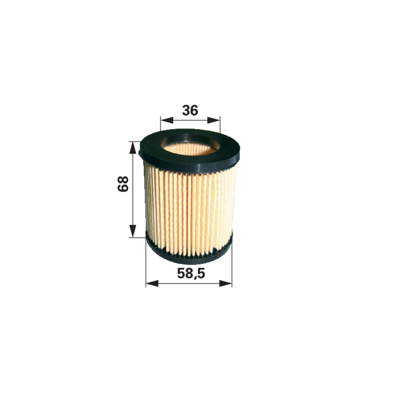 AS Luftfilter rund, AD 58,5 mm 7545 – neue Ausführungpassend zu Modell: AS21