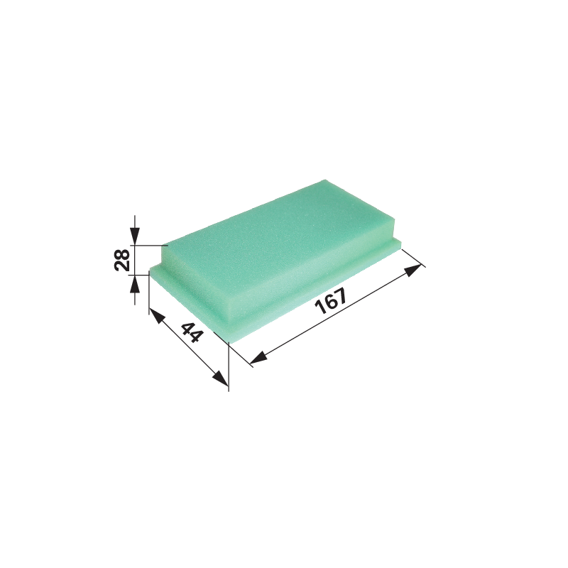 Toro Luftfilter flach, L 167 x B 87 mm 639380