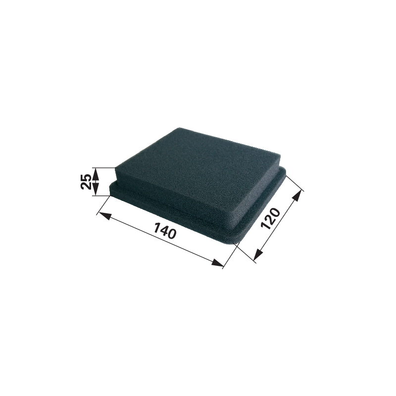 Toro Luftfilter flach, L 140 x B 120 mm 777950
