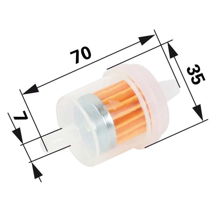 Briggs Benzinfilter für Schlauch ID 6 mm 691035