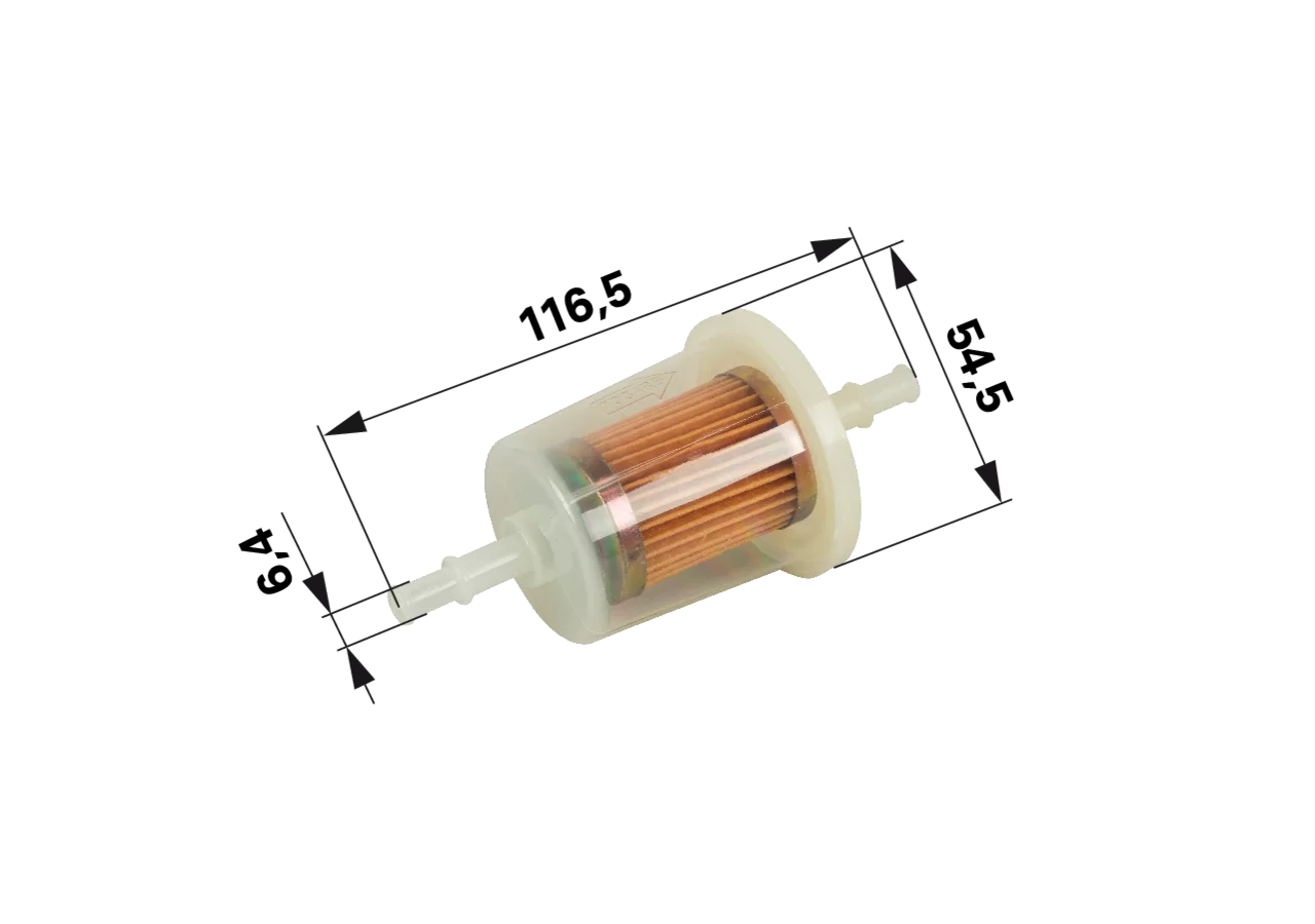 Benzinfilter für Schlauch ID 6 mm anstelle von Kohler 2405002S GartenShop24 - Hochwertige Gartengeräte