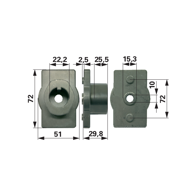 AYP Messerhalter ID 22,2 mm 850977