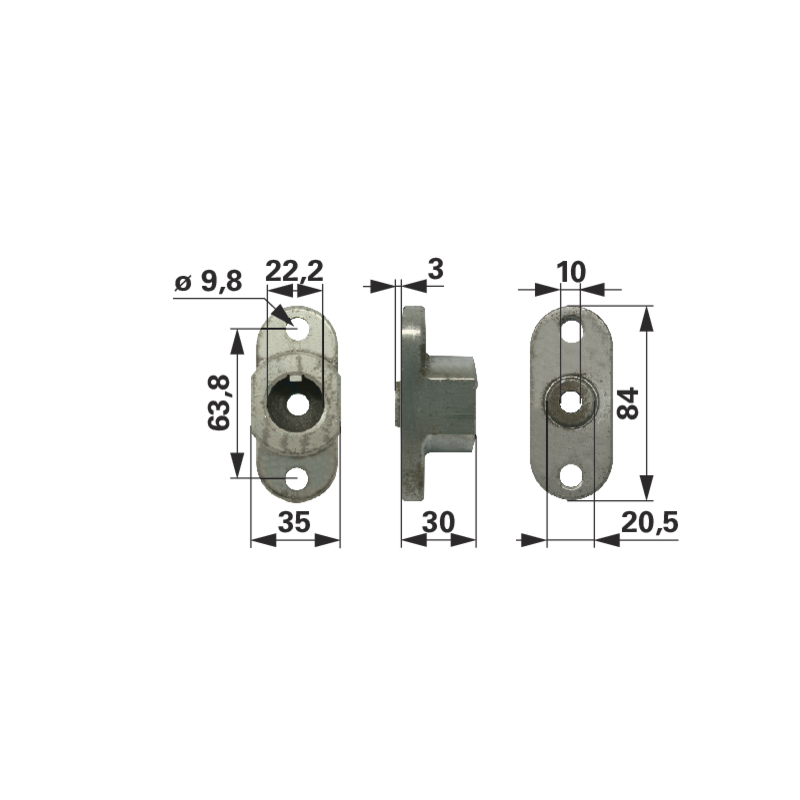 MTD Messerhalter ID 22,2 mm 7480323
