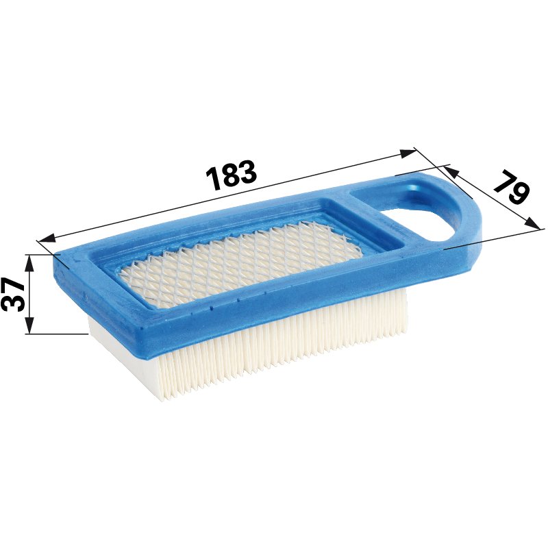 Briggs Luftfilter flach, L 183 x B 79 mm 697152