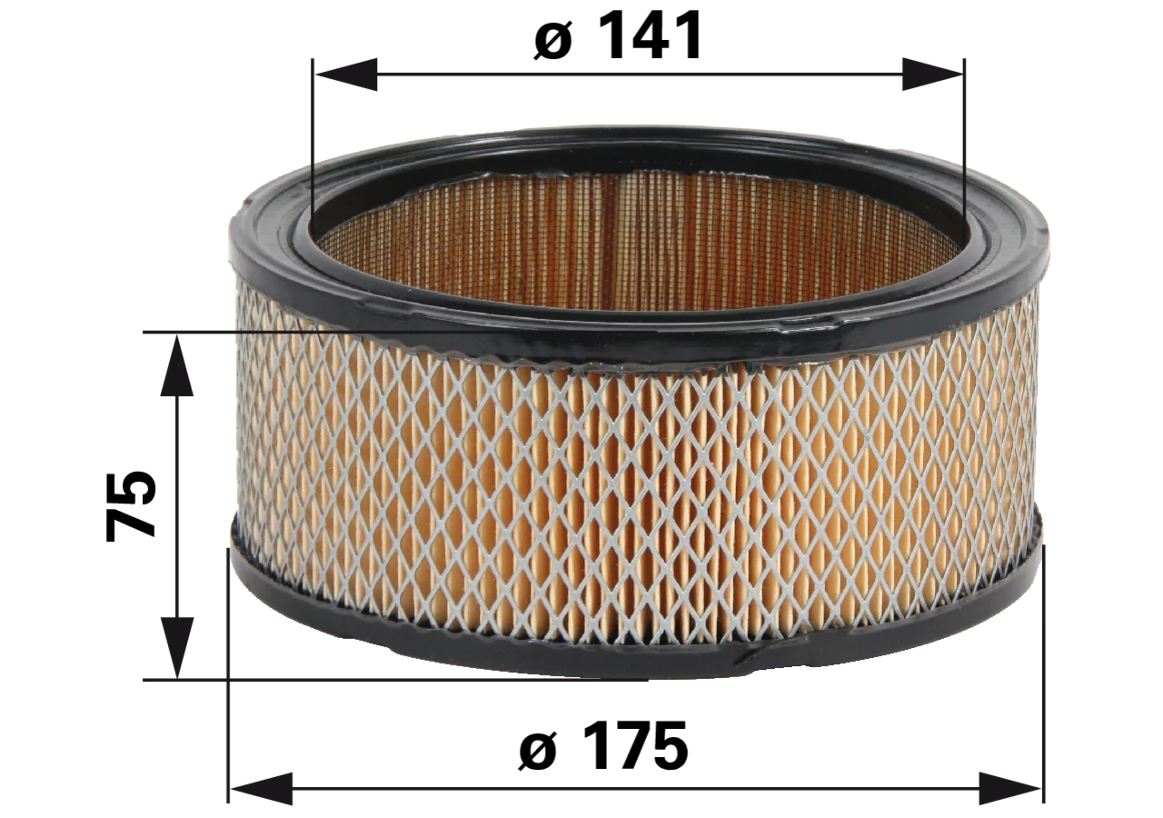 Luftfilter rund AD 175 mm – Ersatz für Kohler 2408303, 2408303S GartenShop24 - Hochwertige Gartengeräte