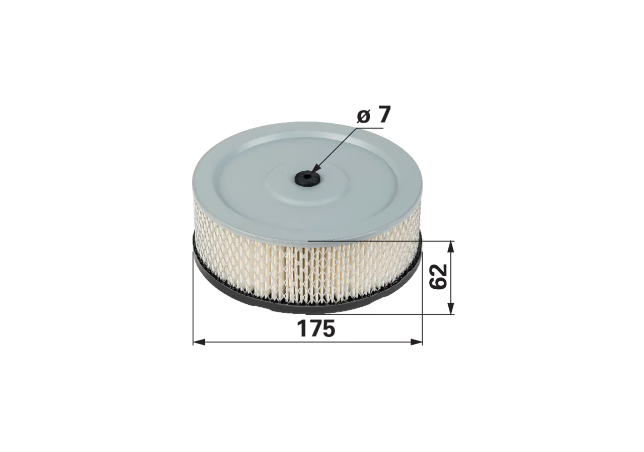 Luftfilter rund passend für Robin EH63, EH64, EH65 – AD 195 mm GartenShop24 - Hochwertige Gartengeräte