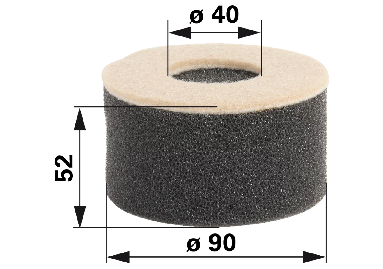 Luftfilter rund AD 90 mm anstelle von Tecumseh 31700 GartenShop24 - Hochwertige Gartengeräte