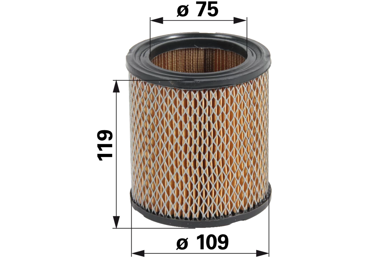 Luftfilter rund passend zu Tecumseh HH80, HH100, HH120 – AD 109 mm GartenShop24 - Hochwertige Gartengeräte