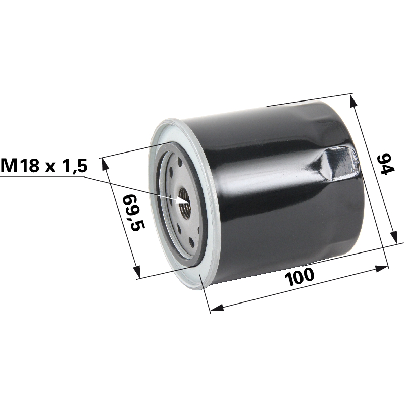 Kubota Ölfilter L 100 mm 7000032091