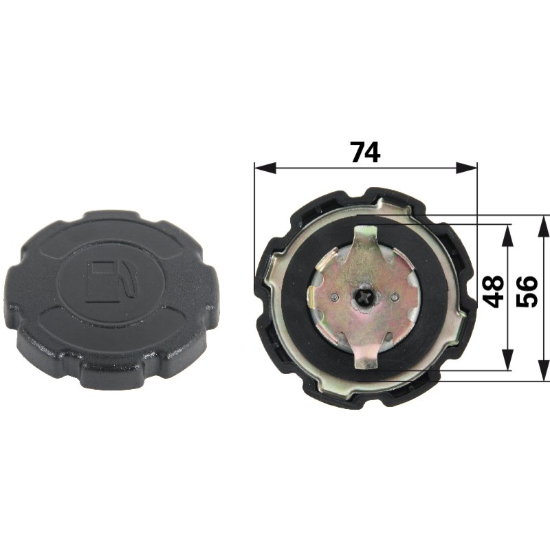 Honda Tankdeckel AD 74 mm 17620