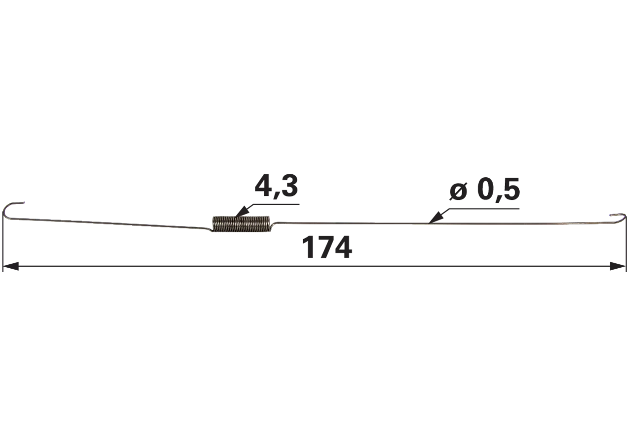 Reglerfeder L 174 mm passend zu Kawasaki FJ180V – Ersatz für 921457025, 2094167 GartenShop24 - Hochwertige Gartengeräte