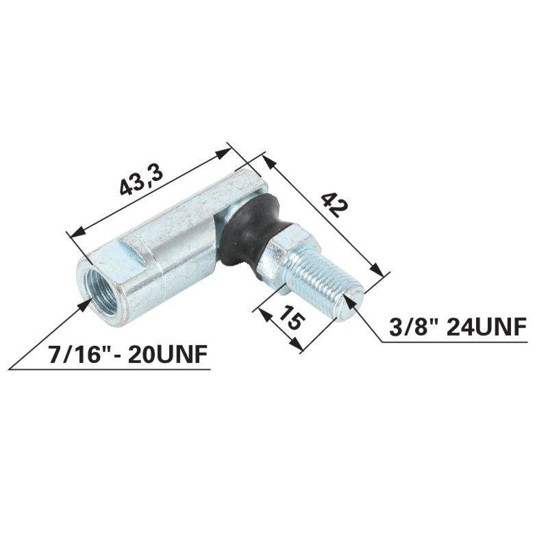 MTD Kugelkopfgelenk mit AG 3/8 Zoll - 24 UNF 7230448