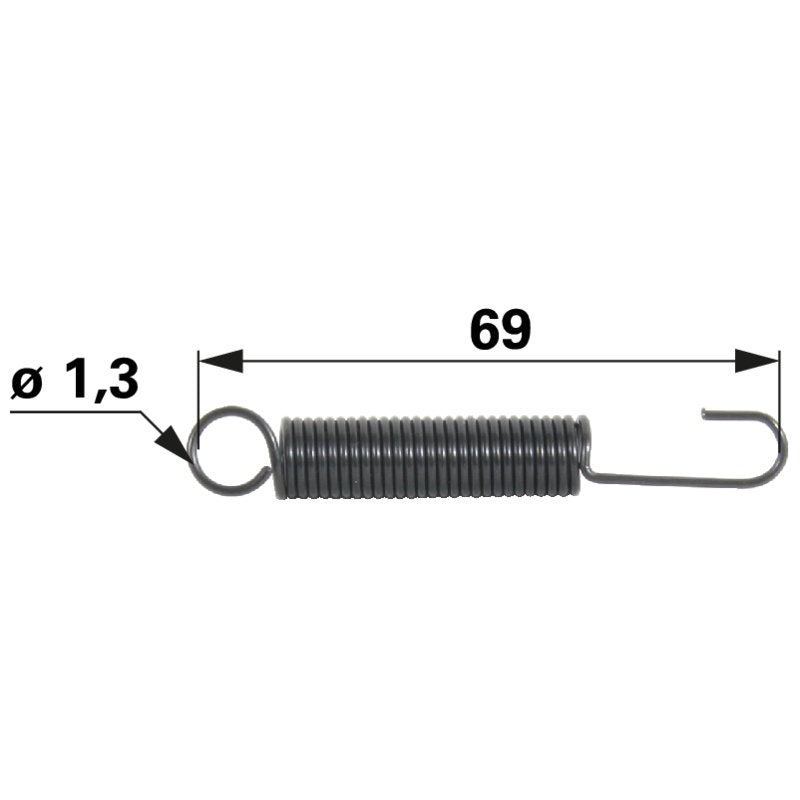 MTD Zugfeder L 69 mm 7320710