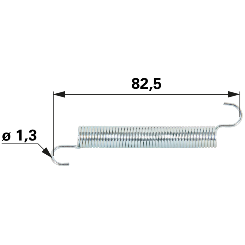 MTD Zugfeder L 82,5 mm 7320303
