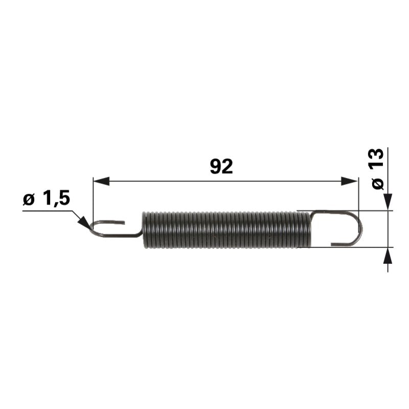 Murray Zugfeder L 92 mm 318468 – Länge 92 mm
