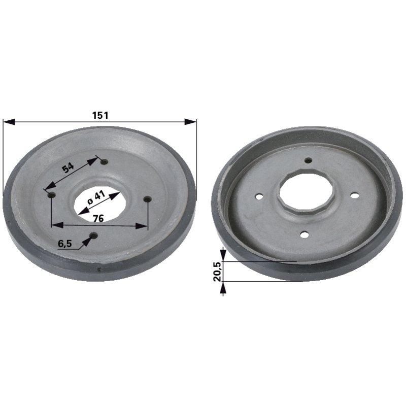 MTD Reibrad AD 151 mm 71804034 – Friktionsrad für Schneefräse